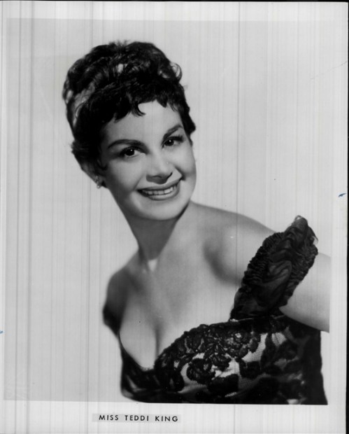 A publicity photo of Teddi King from around 1960