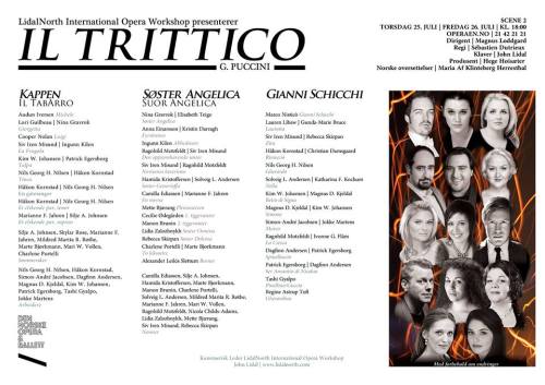 Årets program fra Lidal North International Opera Workshop