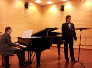 Per Arne Frantzen og Leonid under konserten 15. januar 2014