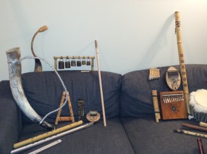 Et utvalg av instrumenter bygget av Leonid selv...