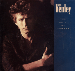 Dressed in a woolen tweed jacket, and looking rather glum - I guess Don Henley must be really sorry that "The Boys of Summer" have gone...