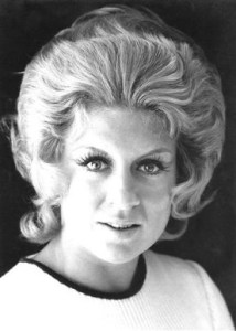 Jackie used to sign all her mails to me with "Love from Jackie - Big voice, big hair"! This photo shows the latter...