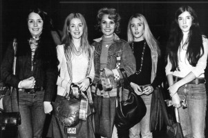 Singer & mum: Teresa in 1973 with her four daughters Mega, Susan, Kathleen and Michelle. Obviously, beauty runs in the family...